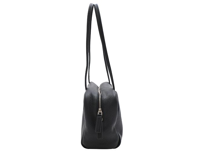 Borsa Bowling Astra in pelle nappa The Row Nera - vista 2