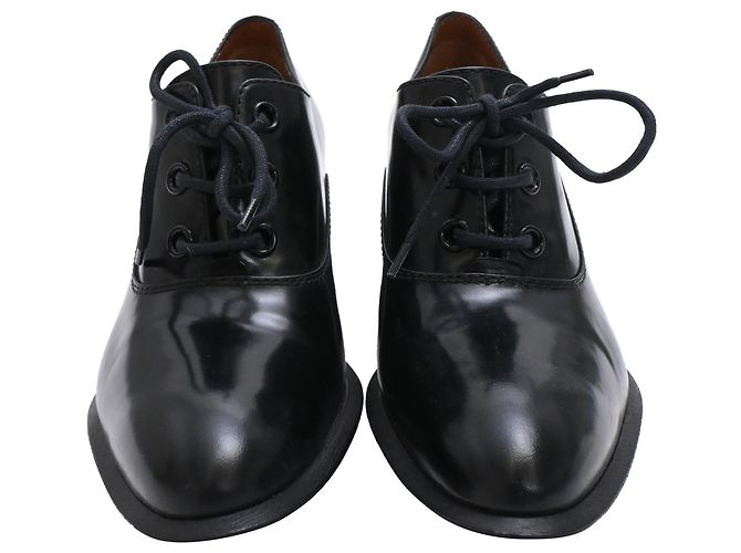 Edge Céline Escarpins Oxford à lacets Celine en cuir noir - vue 2