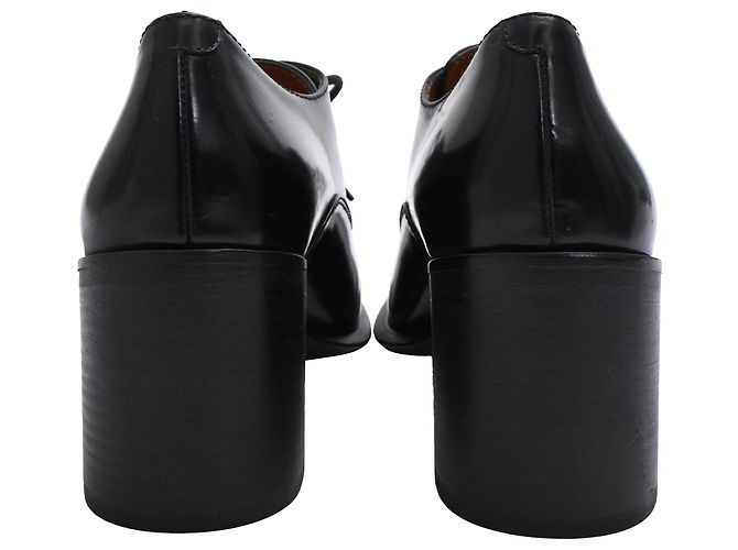Edge Céline Escarpins Oxford à lacets Celine en cuir noir - vue 3