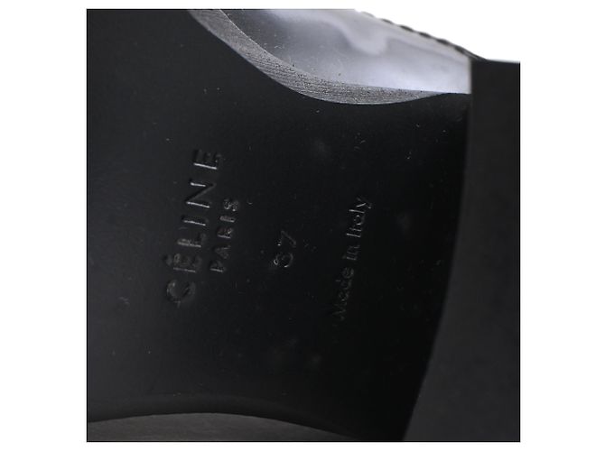 Edge Céline Escarpins Oxford à lacets Celine en cuir noir - vue 8