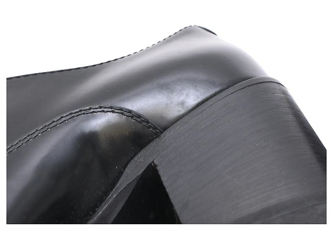 Edge Céline Escarpins Oxford à lacets Celine en cuir noir - vue 9