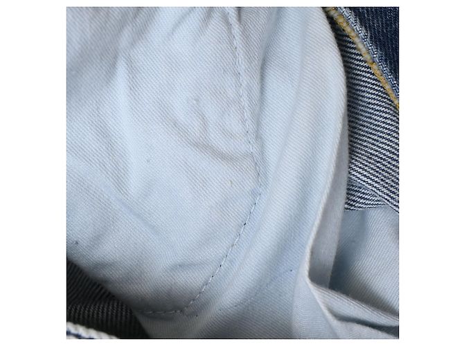 Falda midi de denim Totême en algodón azul - vista 12