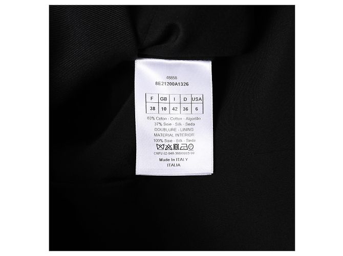 Blazer Dior 30 Montaigne Bar in cotone nero - vista 6