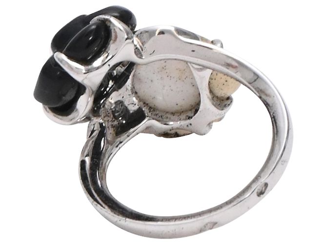 Timeless Anello Chanel Camélia Sculpte in oro bianco - vista 6