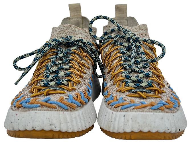 Chloé Nama Sock-Sneaker aus mehrfarbiger Baumwolle - Ansicht 2