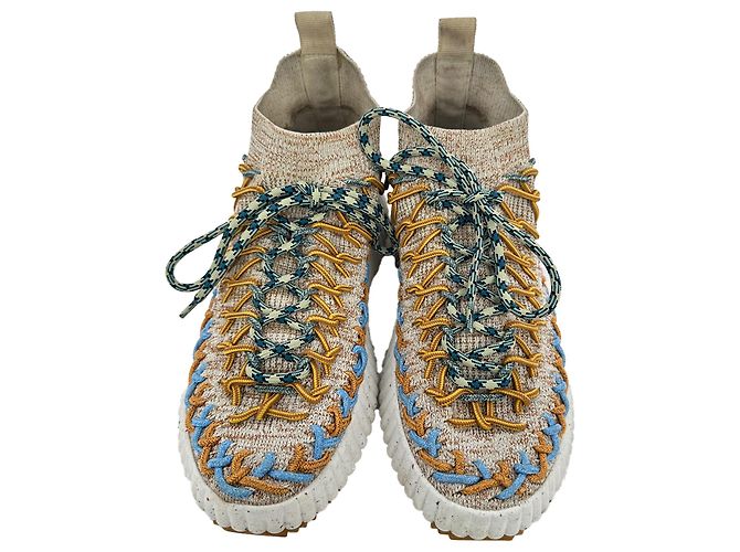 Chloé Nama Sock-Sneaker aus mehrfarbiger Baumwolle - Ansicht 3