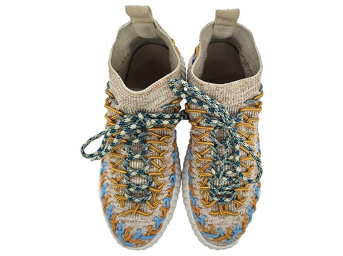 Chloé Nama Sock-Sneaker aus mehrfarbiger Baumwolle - Ansicht 4