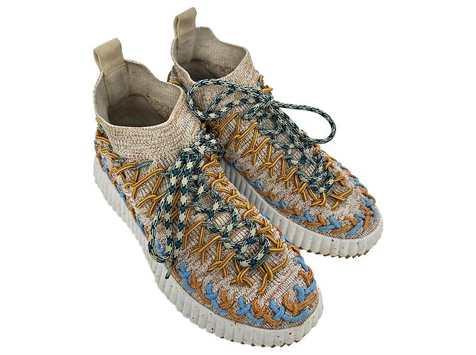 Chloé Nama Sock-Sneaker aus mehrfarbiger Baumwolle - Ansicht 5