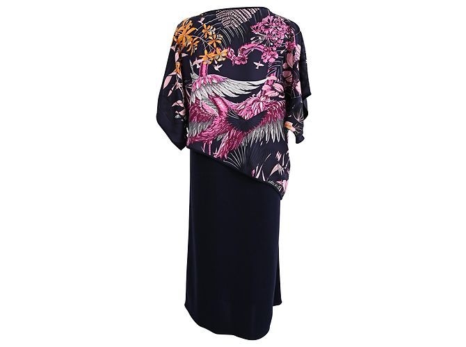 Abito midi stampato Hermès in seta multicolore - vista 3