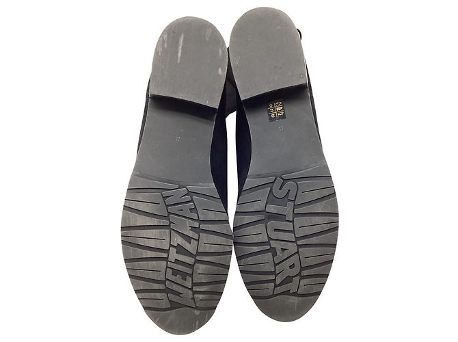 Stivali Under The Knee Stuart Weitzman in camoscio nero - vista 12