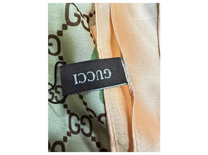 Sciarpa Gucci GG Blooms Print in seta multicolore - vista 8