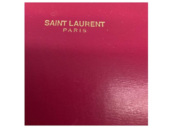 Autre Marque Portafoglio lungo con zip Saint Laurent in pelle rosa - vista 10