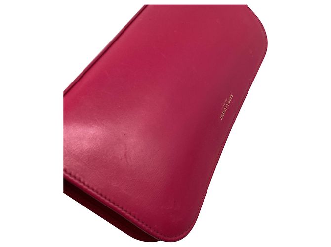 Autre Marque Portafoglio lungo con zip Saint Laurent in pelle rosa - vista 11