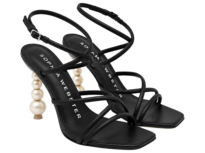 Sandali con cinturini Perla Sophia Webster in pelle nera - vista 2