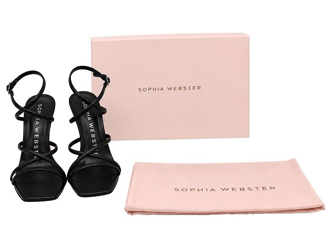 Sandali con cinturini Perla Sophia Webster in pelle nera - vista 6