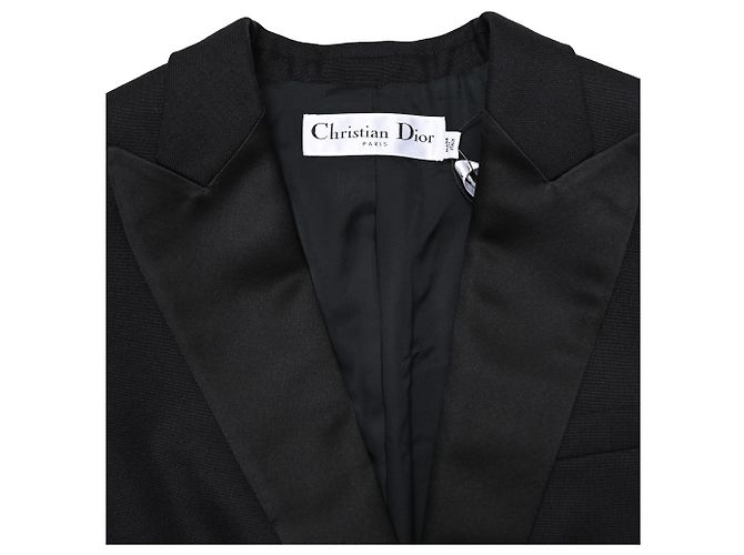 Blazer monopetto Dior in lana nera - vista 4