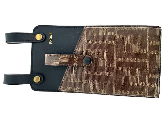 Fendi Monogram Utility Gürtel aus braunem Leder - Ansicht 10