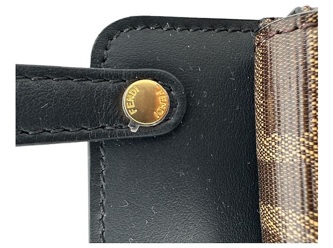 Fendi Monogram Utility Gürtel aus braunem Leder - Ansicht 14