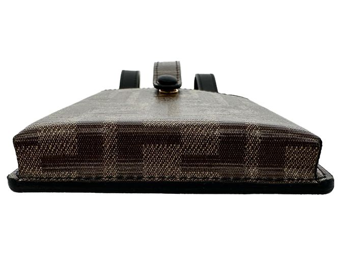 Fendi Monogram Utility Gürtel aus braunem Leder - Ansicht 15