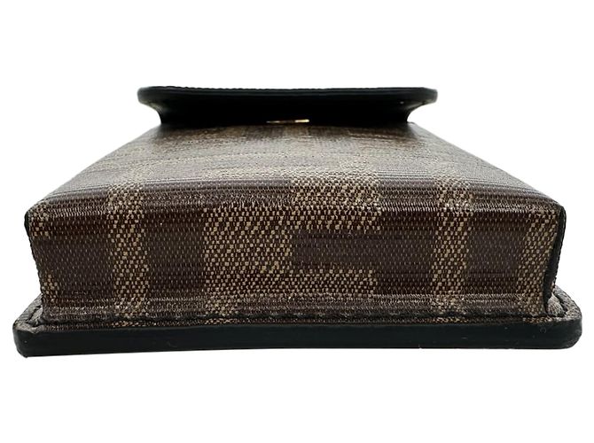 Fendi Monogram Utility Gürtel aus braunem Leder - Ansicht 18