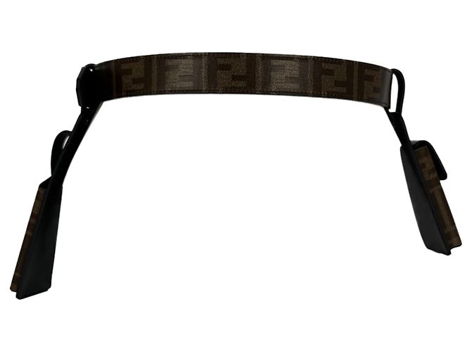 Fendi Monogram Utility Gürtel aus braunem Leder - Ansicht 22