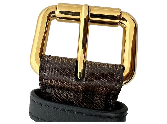 Fendi Monogram Utility Gürtel aus braunem Leder - Ansicht 6