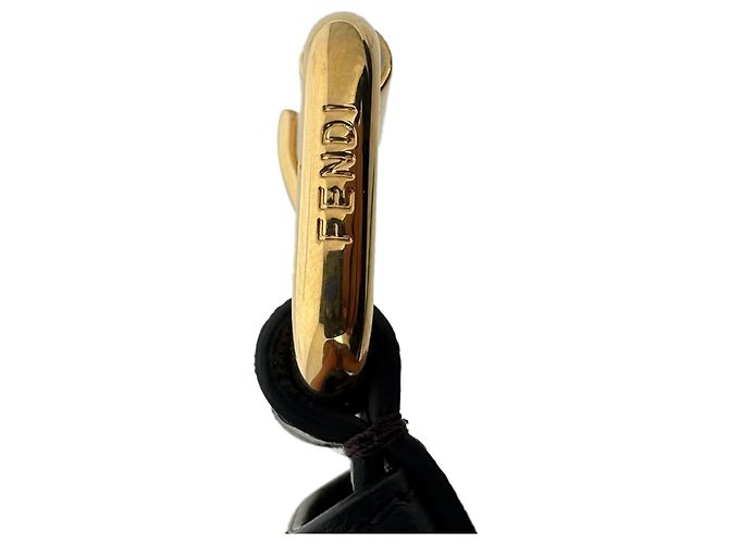 Fendi Monogram Utility Gürtel aus braunem Leder - Ansicht 8