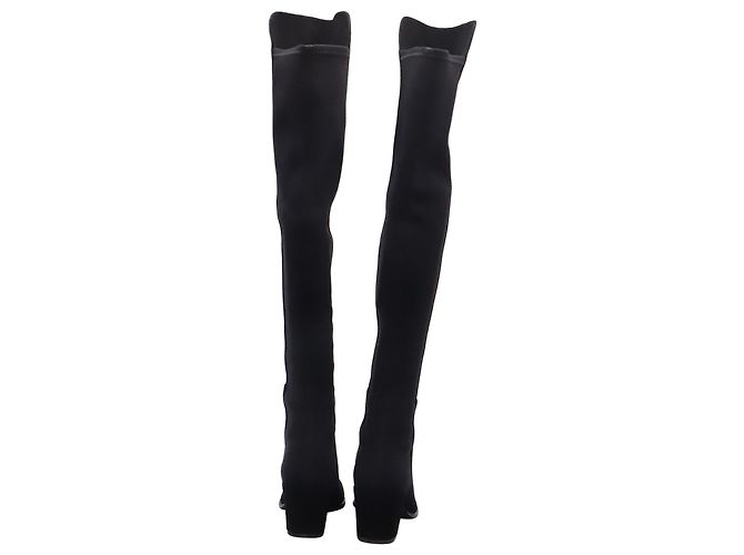 Botas acima do joelho Stuart Weitzman Gillian 60 em camurça preta - vista 4