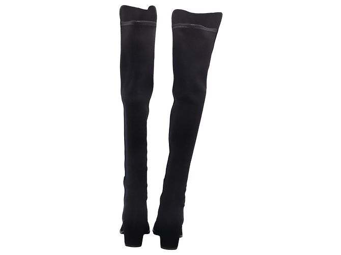 Botas acima do joelho Stuart Weitzman Gillian 60 em camurça preta - vista 5