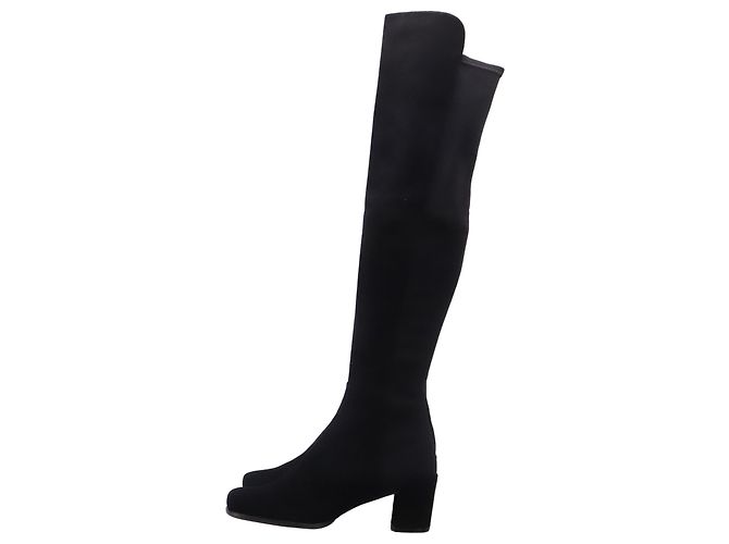 Botas acima do joelho Stuart Weitzman Gillian 60 em camurça preta - vista 6