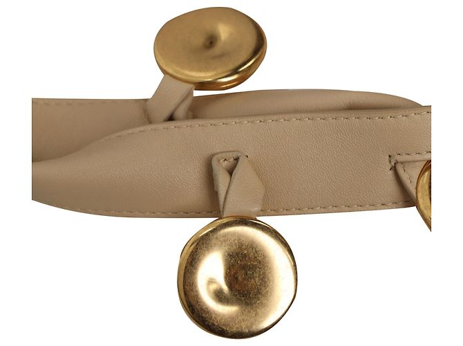 Borsa a tracolla Fold Intrecciato Bottega Veneta in pelle beige - vista 10