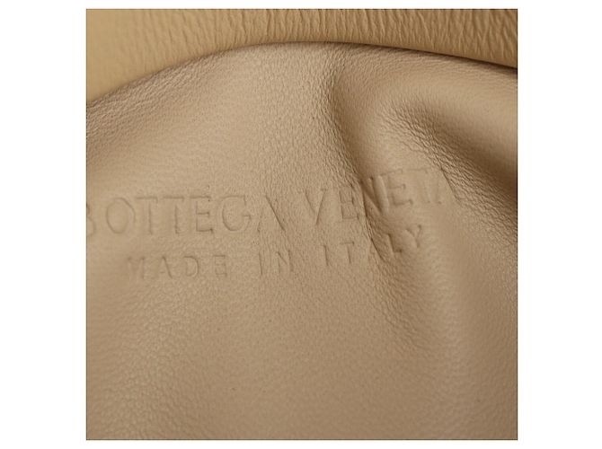 Borsa a tracolla Fold Intrecciato Bottega Veneta in pelle beige - vista 8