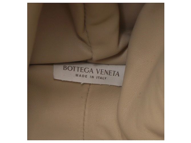 Borsa a tracolla Fold Intrecciato Bottega Veneta in pelle beige - vista 9