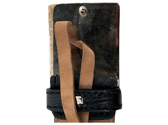 Gucci Interlocking G Plaque Gürtel aus schwarzem Leder - Ansicht 7