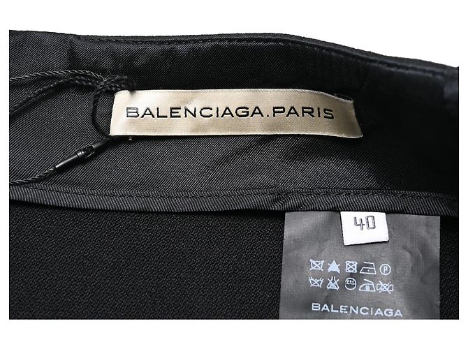 Day Minifalda línea A de Balenciaga en lana negra - vista 4