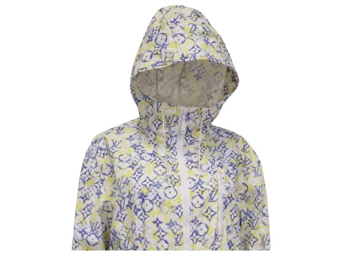 Giacca parka con cappuccio in cotone multicolore con stampa Monogram Louis Vuitton - vista 2
