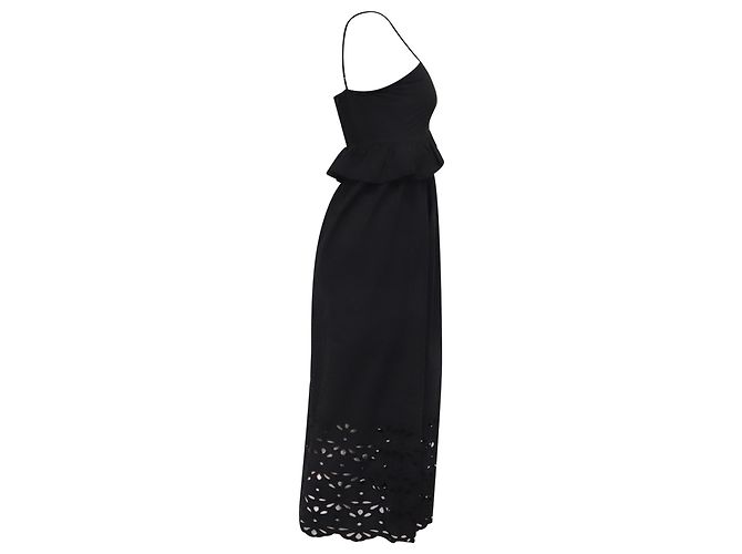Autre Marque Vestido maxi Reyna Caroline Constas en algodón negro - vista 3