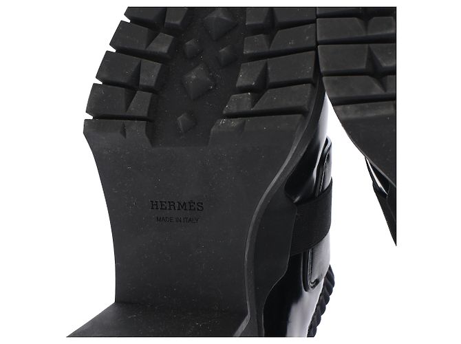 Botines Derby de Hermès en piel negra - vista 13