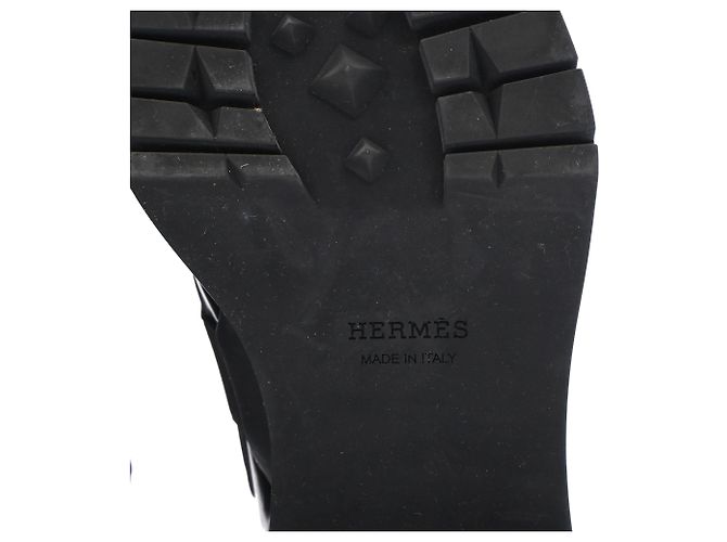 Botines Derby de Hermès en piel negra - vista 14