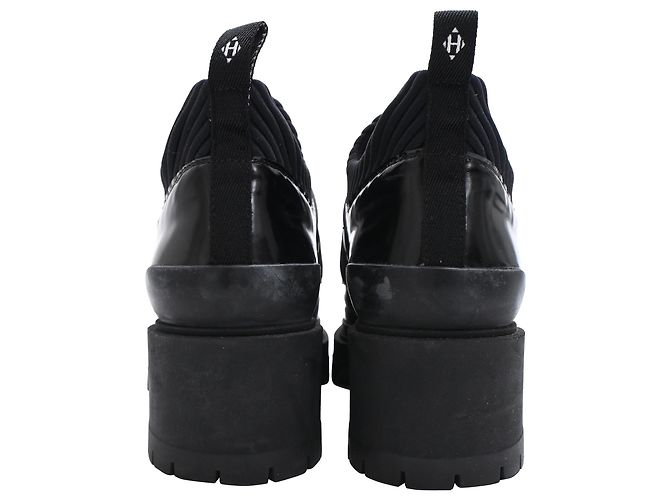 Botines Derby de Hermès en piel negra - vista 3
