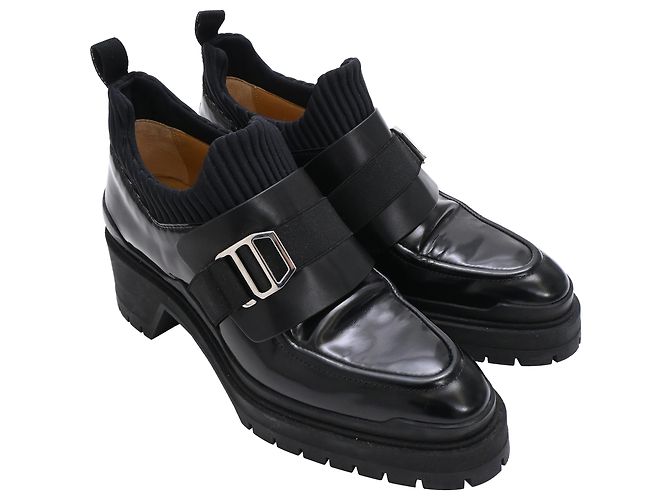 Botines Derby de Hermès en piel negra - vista 4
