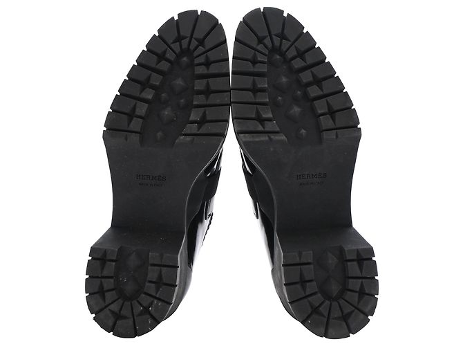 Botines Derby de Hermès en piel negra - vista 6