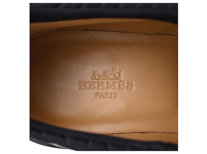 Botines Derby de Hermès en piel negra - vista 9