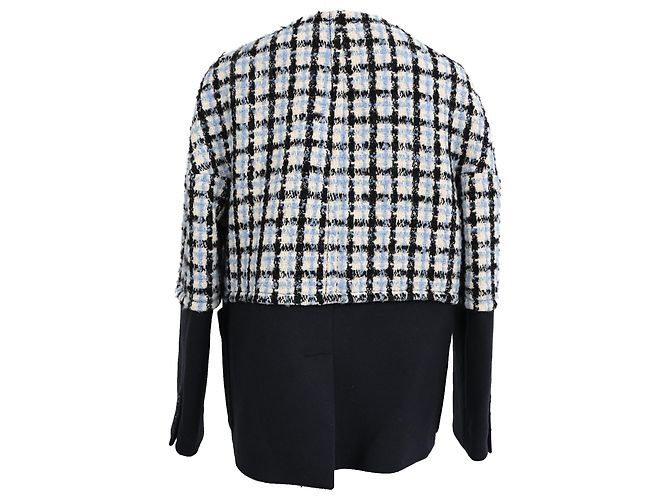 Marni Plaid Tweed Jacke aus mehrfarbiger Wolle - Ansicht 3