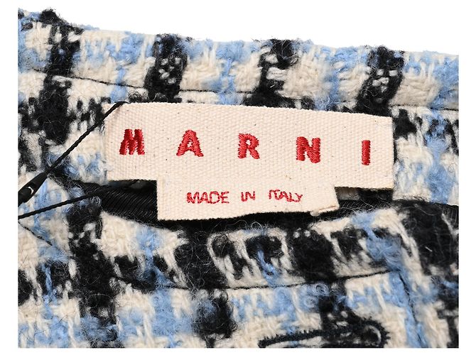 Marni Plaid Tweed Jacke aus mehrfarbiger Wolle - Ansicht 4