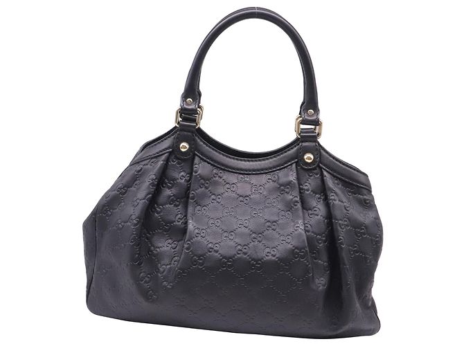 Saco Tote Gucci Sukey Medium em pele preta - vista 4