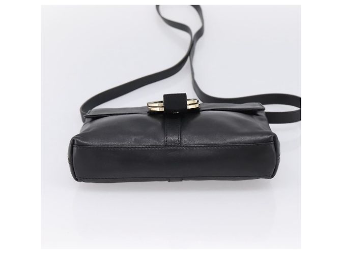 Bulgari Borsa a tracolla BVLGARI Chandra in pelle nera e oro - vista 5
