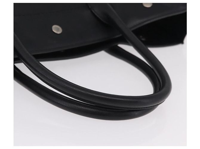 Autre Marque Borsa Tote Saint Laurent Rive Gauche in pelle nera e argento 663970 - vista 7