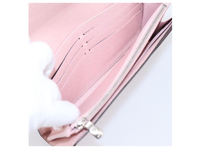 LOUIS VUITTON Epi Portefeuille Sarah Wallet Rose valerine M61216 LV - vue 18