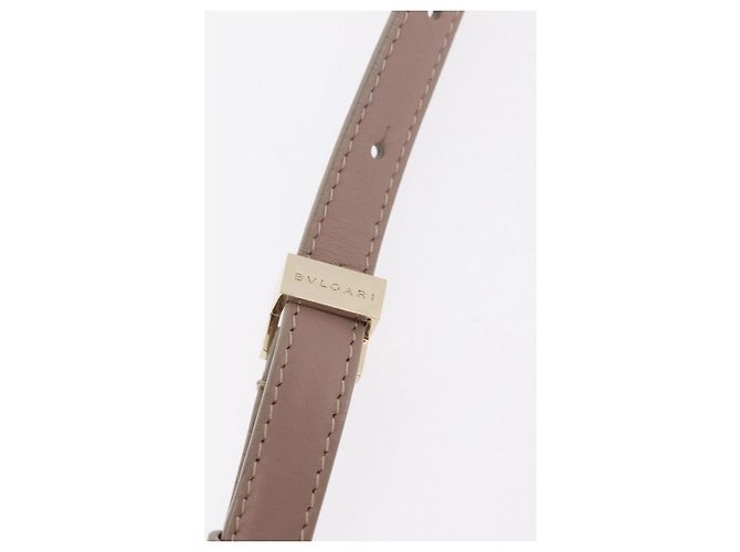 Bulgari Borsa BVLGARI Duet in pelle 2way Beige Gold - vista 16